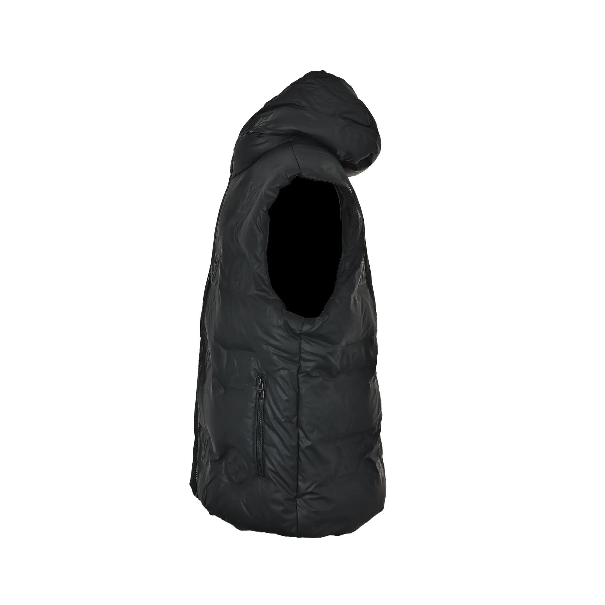 Louis Vuitton/Embossed Louis Vuitton Embossed Hooded Down Vest